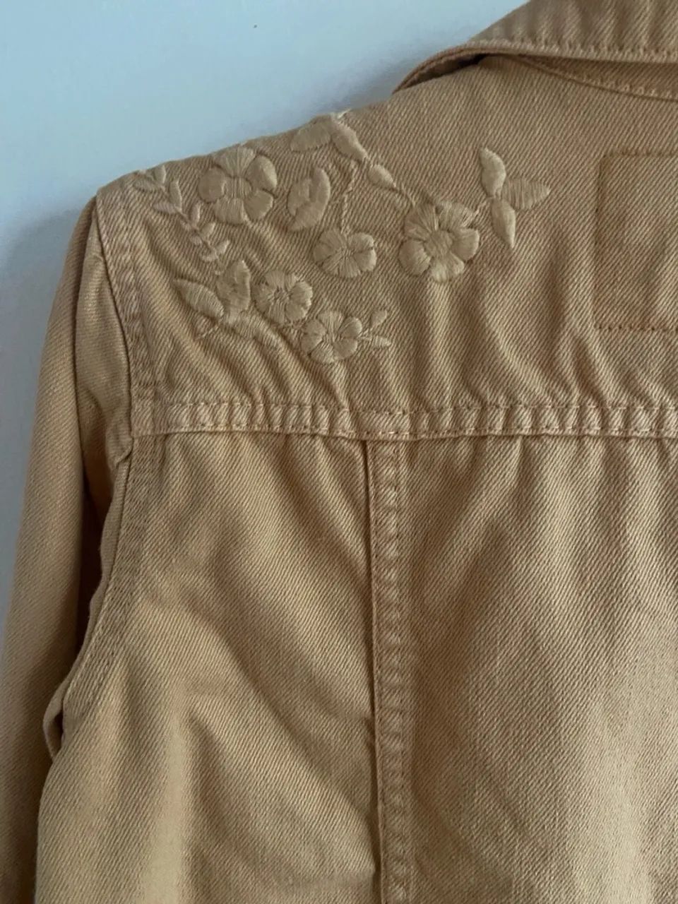 Jaqueta Jeans Bege CANTAO  - Foto 3