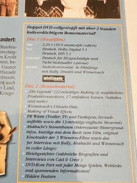 Dvd Der Schuh Des Manitu Duplo Importado - Foto 4