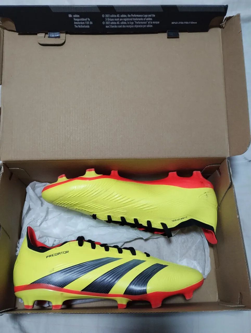 Chuteira Adidas Predator Amarela - Original - Foto 5
