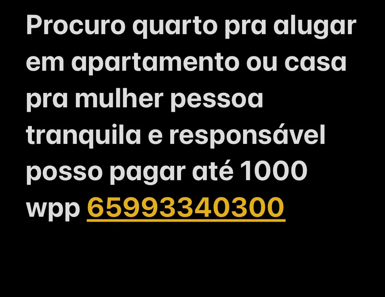 Procuro quarto mobiliado pra alugar