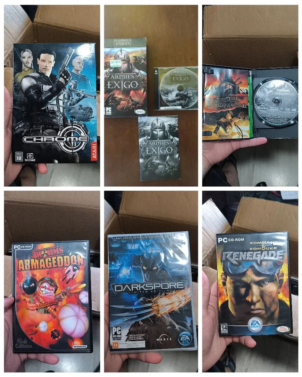 Jogos PC CD-ROM, pacote de jogos+brindes. Todos os jogos