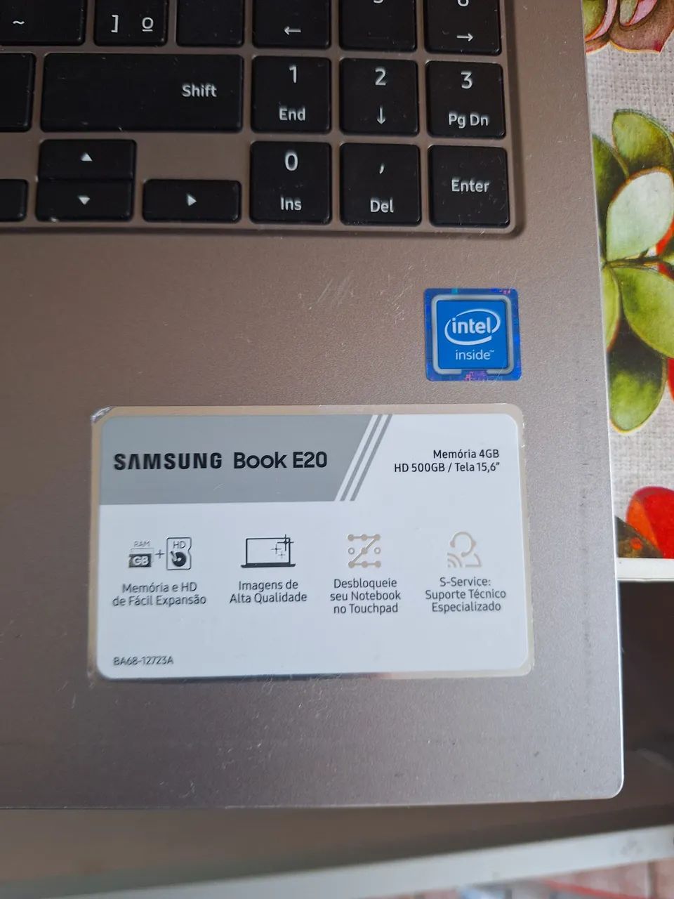 Notebook Samsung Book E20 - 4GB RAM - HD 500GB