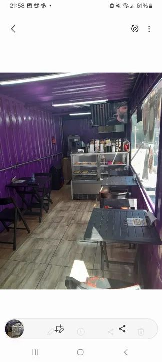 Expositor salgado e frio