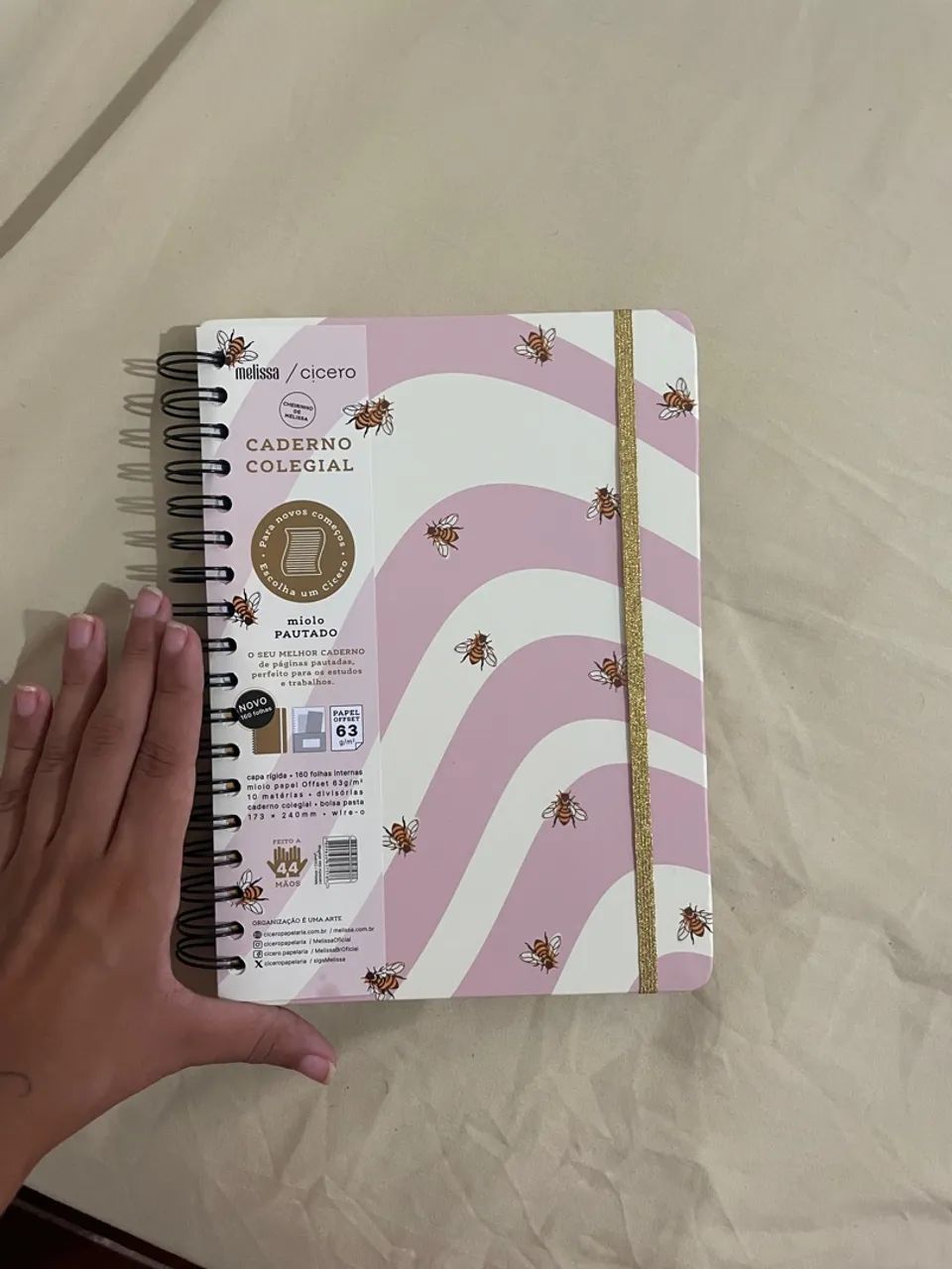 Caderno Colegial Melissa/Cicero - Pautado - 160 folhas - Foto 5