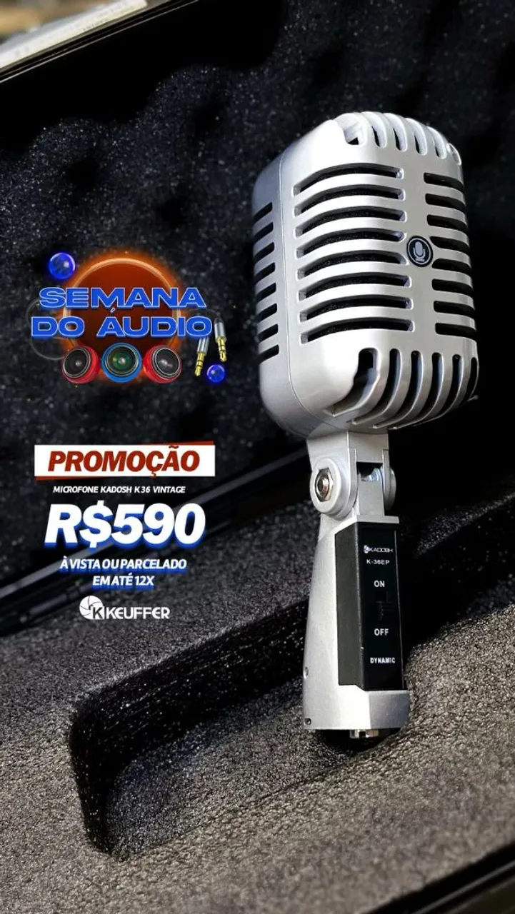 Microfone Kadosh K36 Vintage - R$590