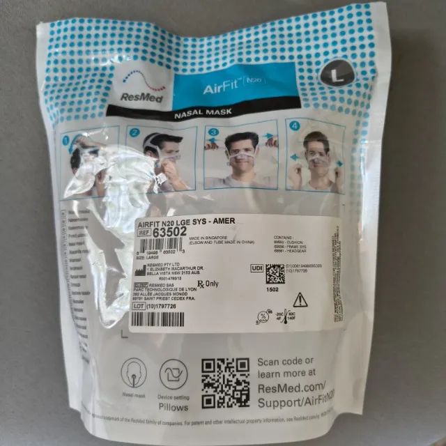 Máscara Resmed N20 tam L - Foto 2
