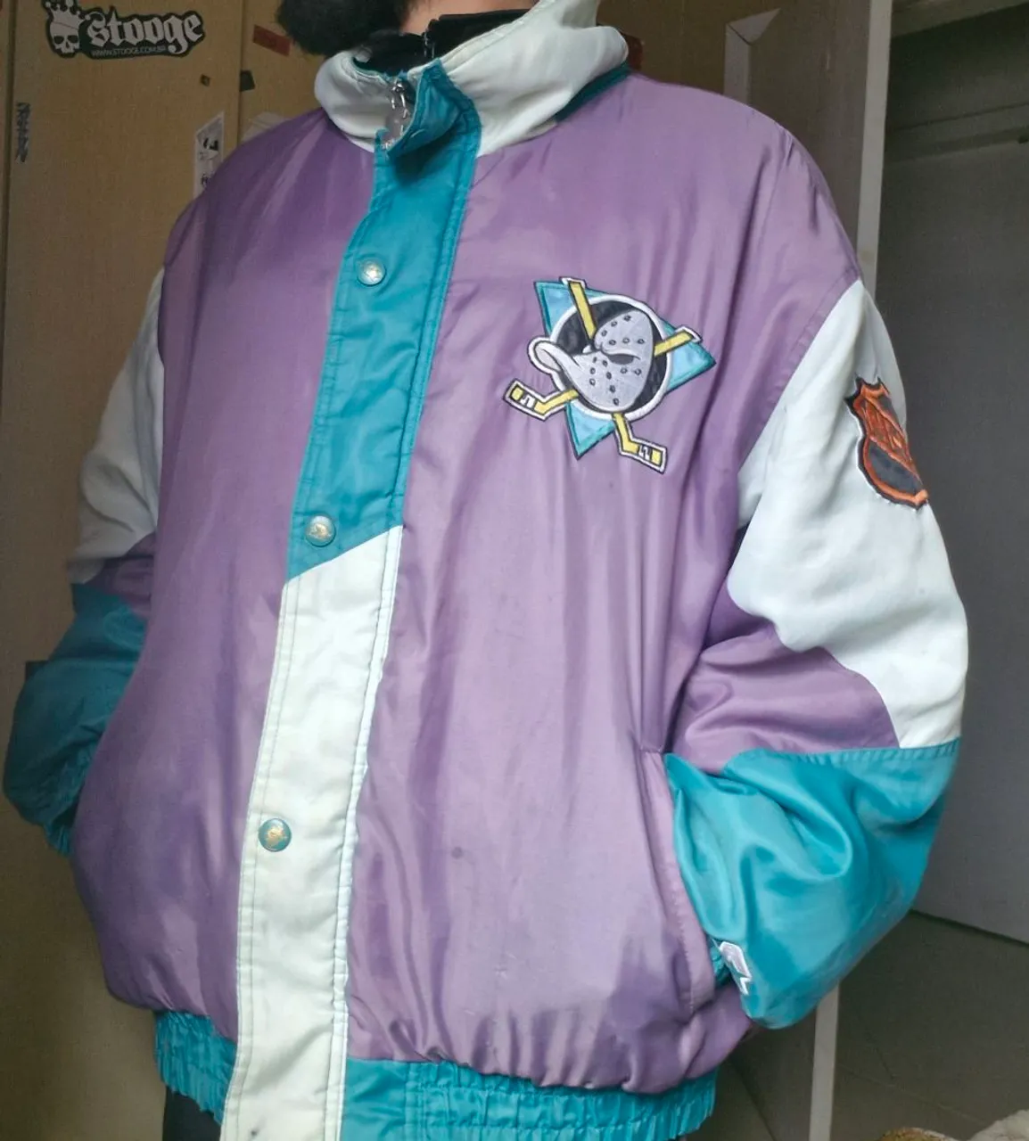 Jaqueta Vintage Anaheim Mighty Ducks