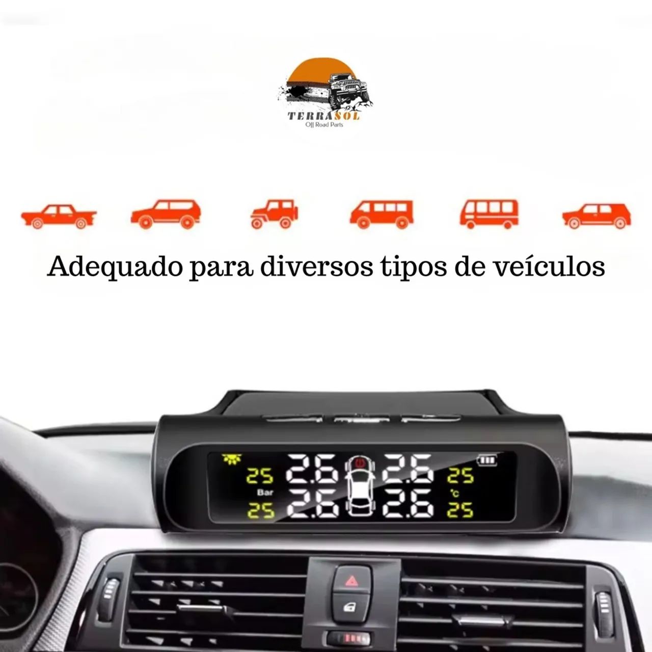 TPMS - Sensor de Pressão e Temperatura dos pneus - Foto 4