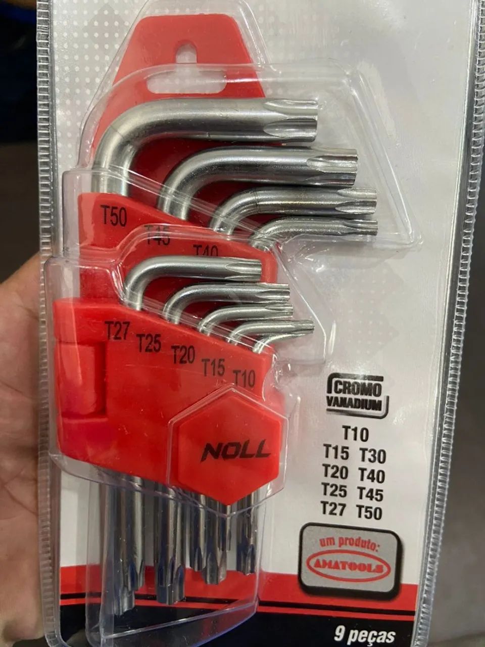 Chave Torx T10 a T50 9 Peças Noll 