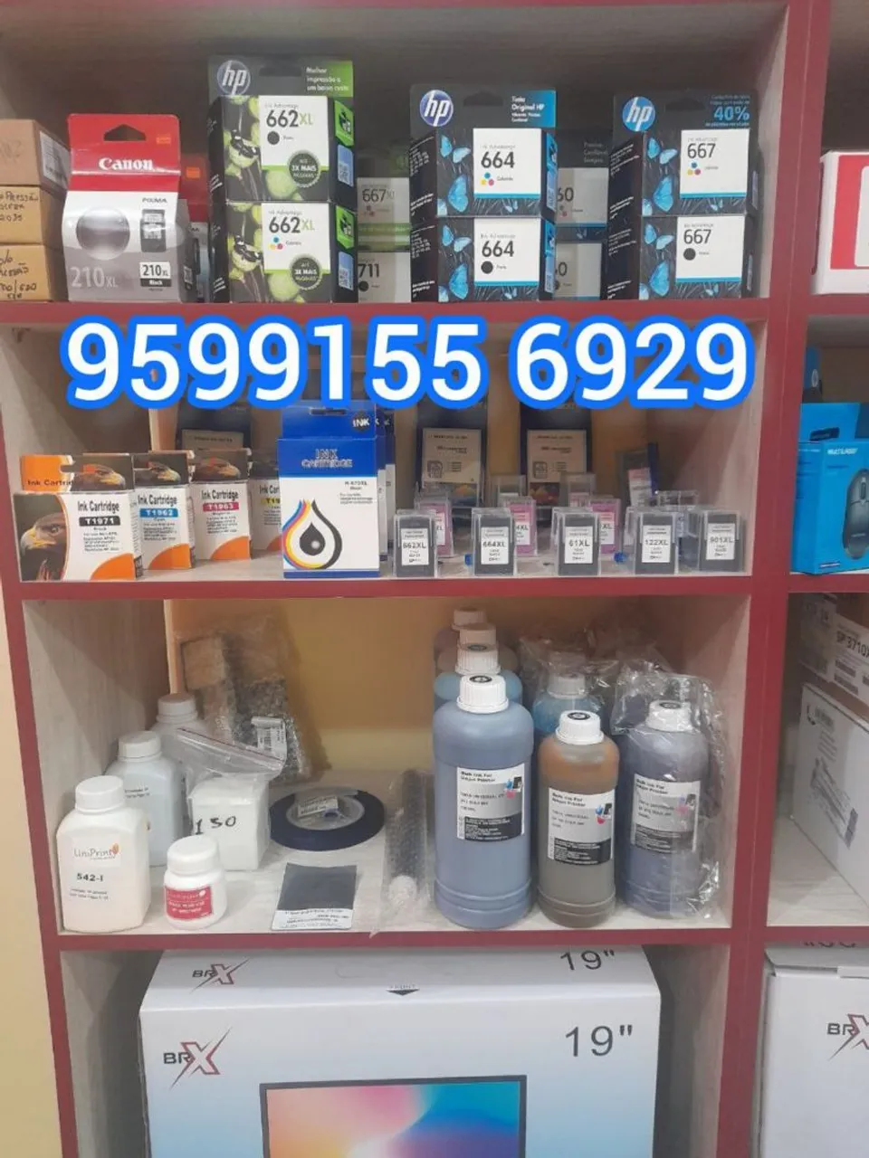 Atendimento e venda de suprimentos de impressora em domicilio