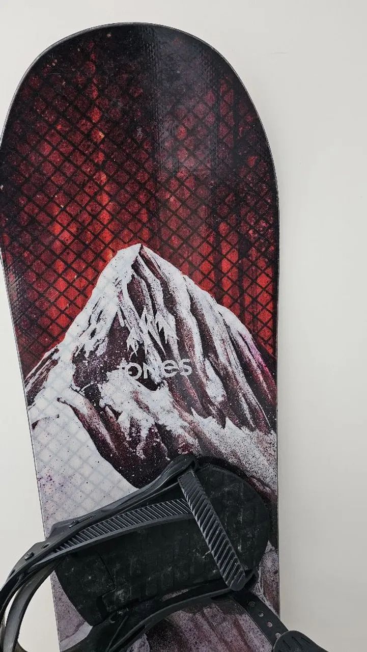 Prancha Snowboard Jones Aviator 160 com bindings - Foto 2