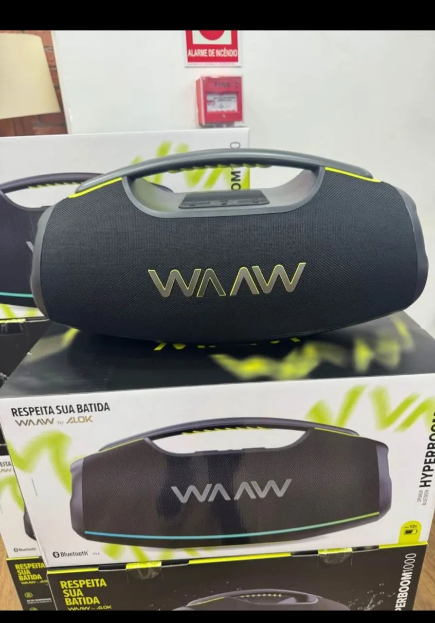 Caixa de Som Bluetooth WAAW by Alok - Hyperboom 1000