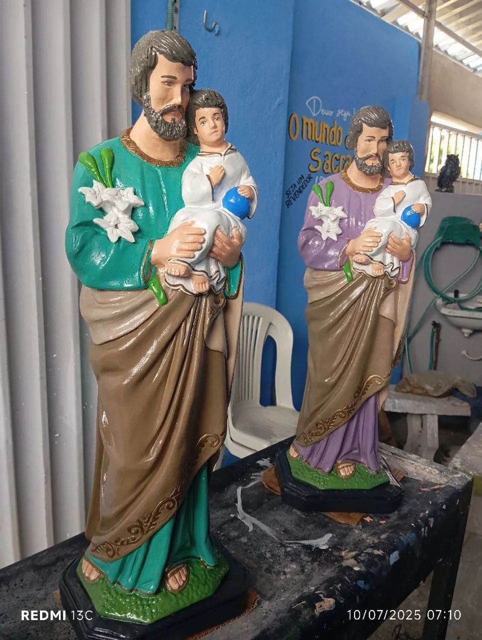 Imagem São José 60 cm em concreto - Foto 4