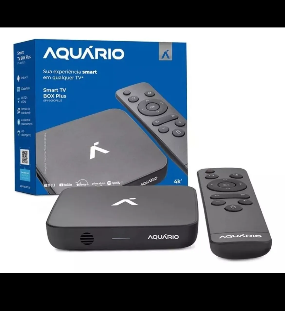 Smart TV Box Plus Aquário 4K