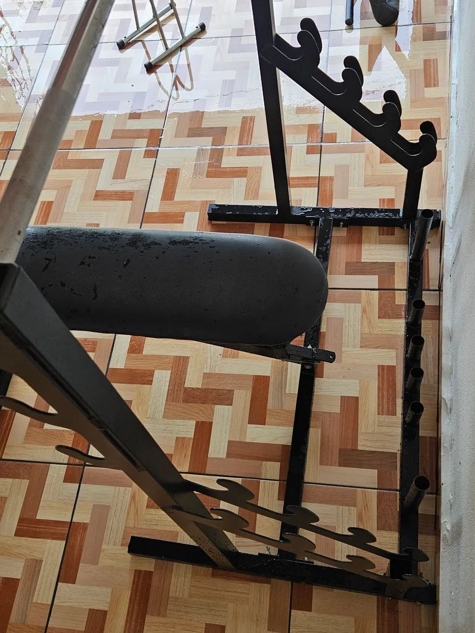 Suporte para Barra + Banco para Musculação - Foto 5