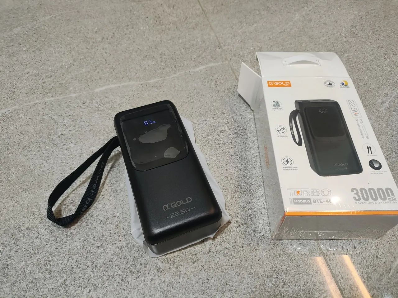 Carregador portátil Gold 30.000mah - preço final - Foto 4