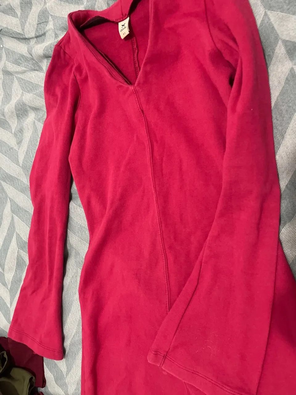 Vestido de manga comprida rosa - Foto 3