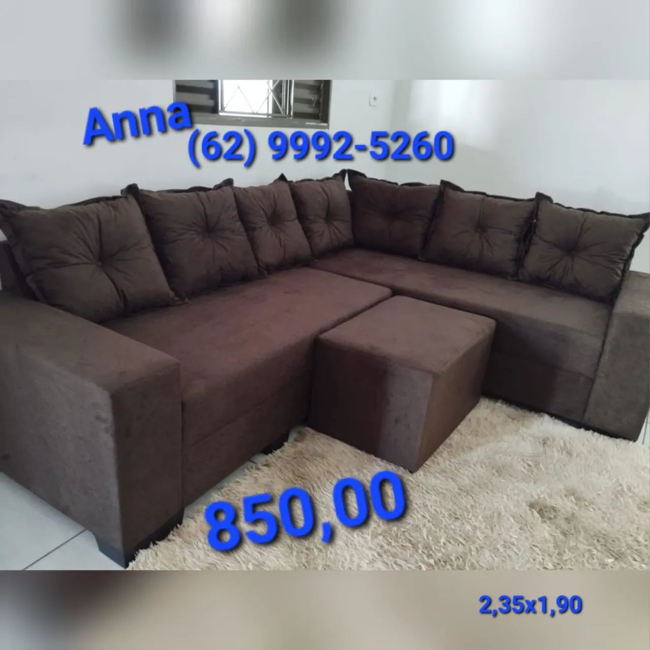 Sofá com Puff grátis ((?))