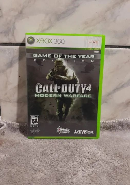 Jogo Original de XBOX 360 - Call Of Duty 4 Modern Warfare (Completo / Envio Pela OLX Pay) 