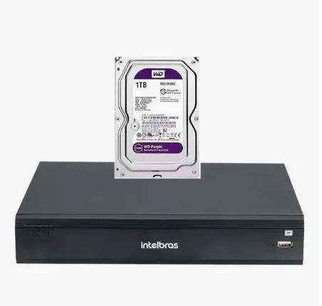 Gravador Nvr 16 Canais Ip Nvd 1516 Intelbras + Hd 1tb Purple - Foto 2