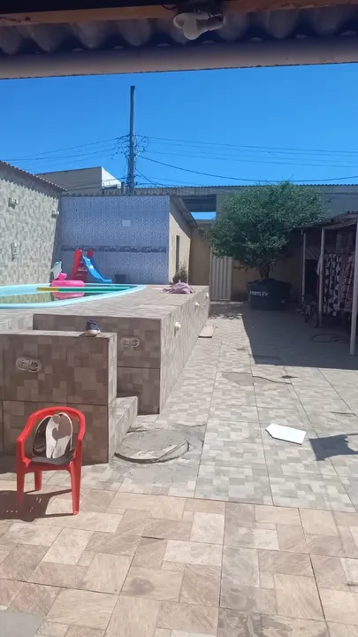 casa 2 quartos, piscina e loja na frente, em Santa Cruz Estrela Dalva Aceito oferta a vist