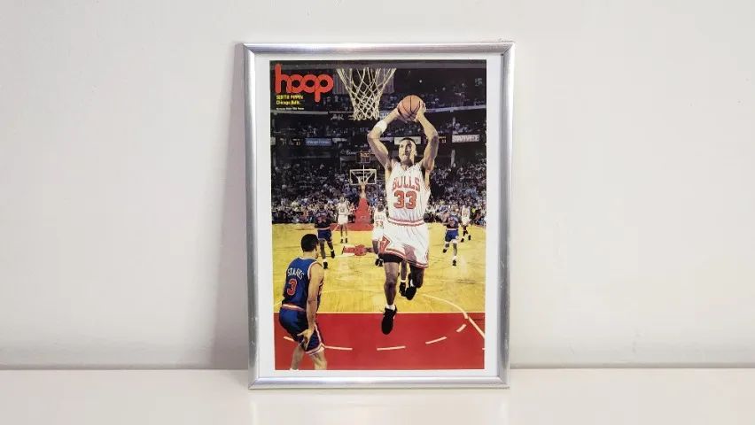 Quadro Basquete Scottie Pippen - NBA Chicago Bulls (25 x 19 cm)