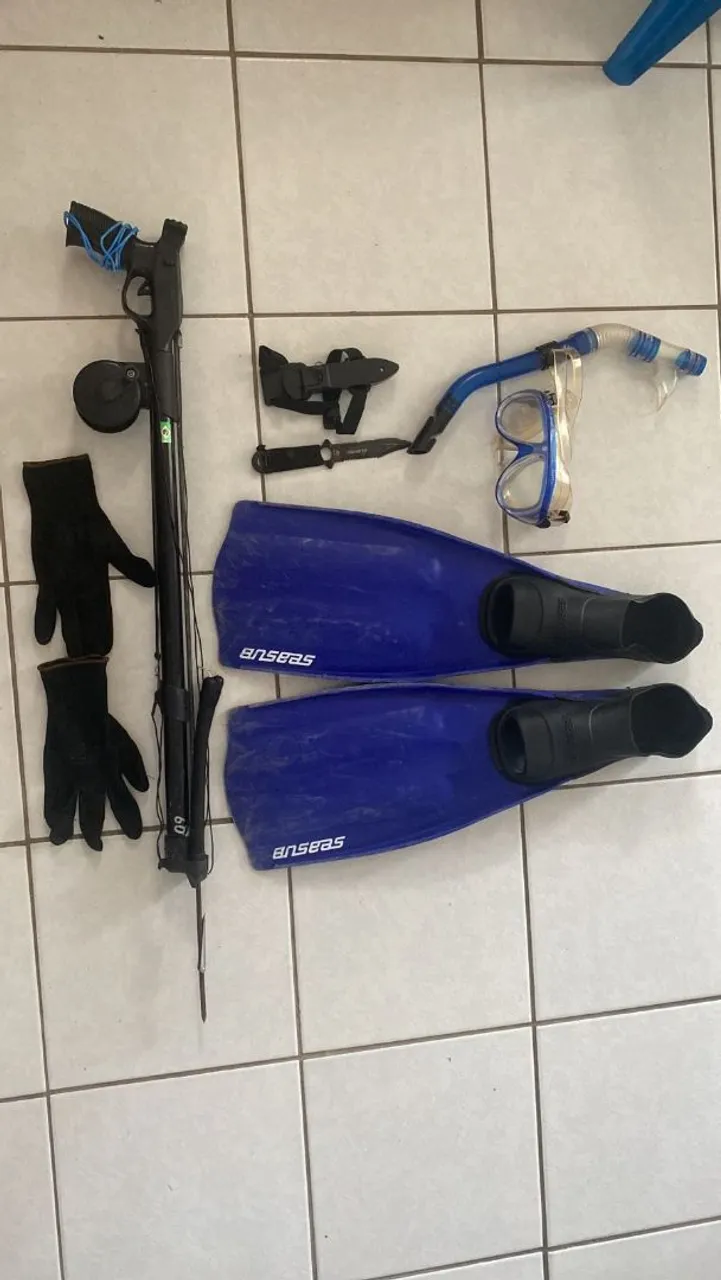 Kit Completo de Mergulho e Pesca Submarina