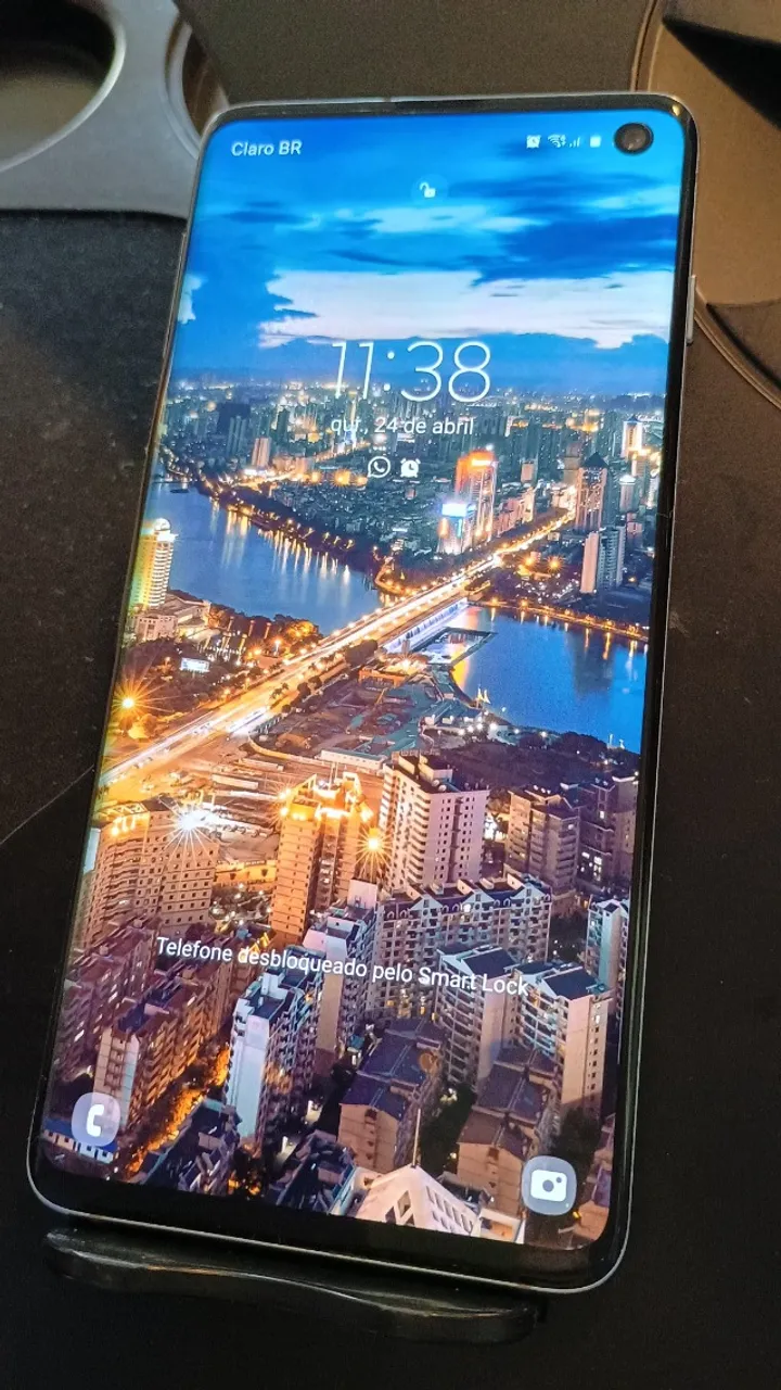 Celular Samsung Galaxy S10 - C/ Nf, Perfeito Estado