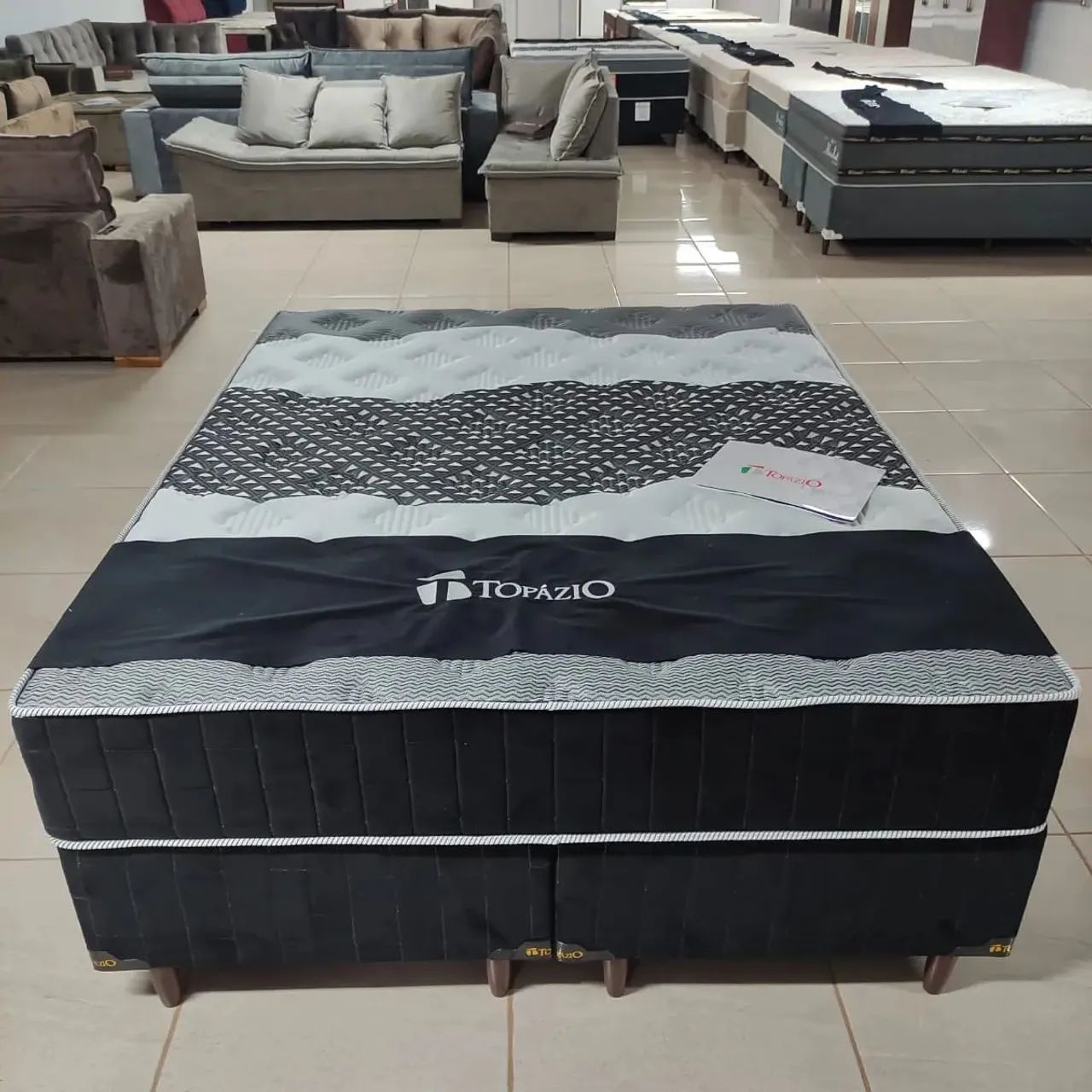 Cama Box Queen Topazio espuma selada d45