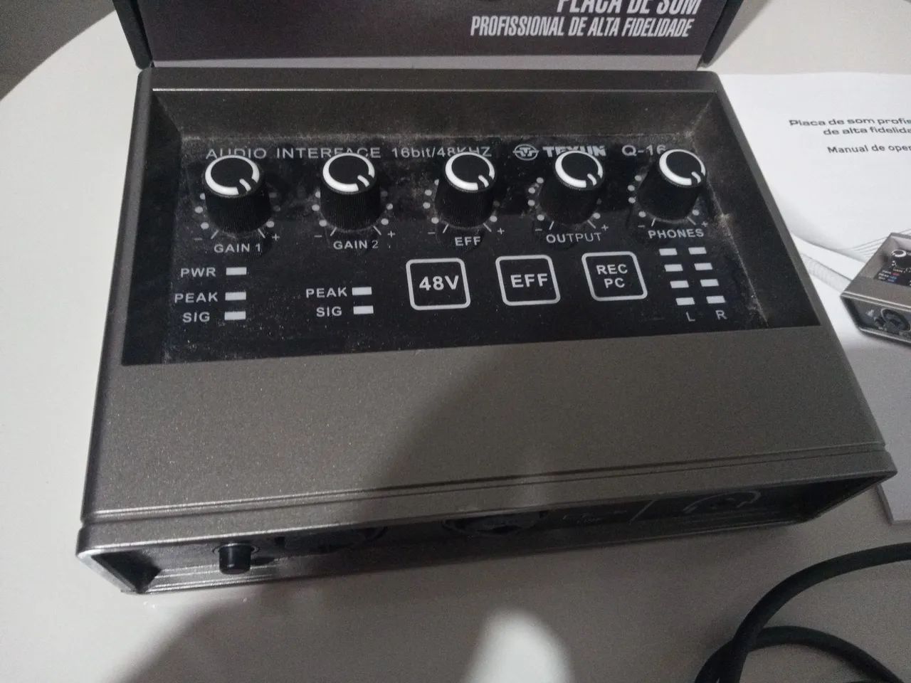 Interface de Áudio 16bit/48kHz Teyun Q-16 - Foto 2