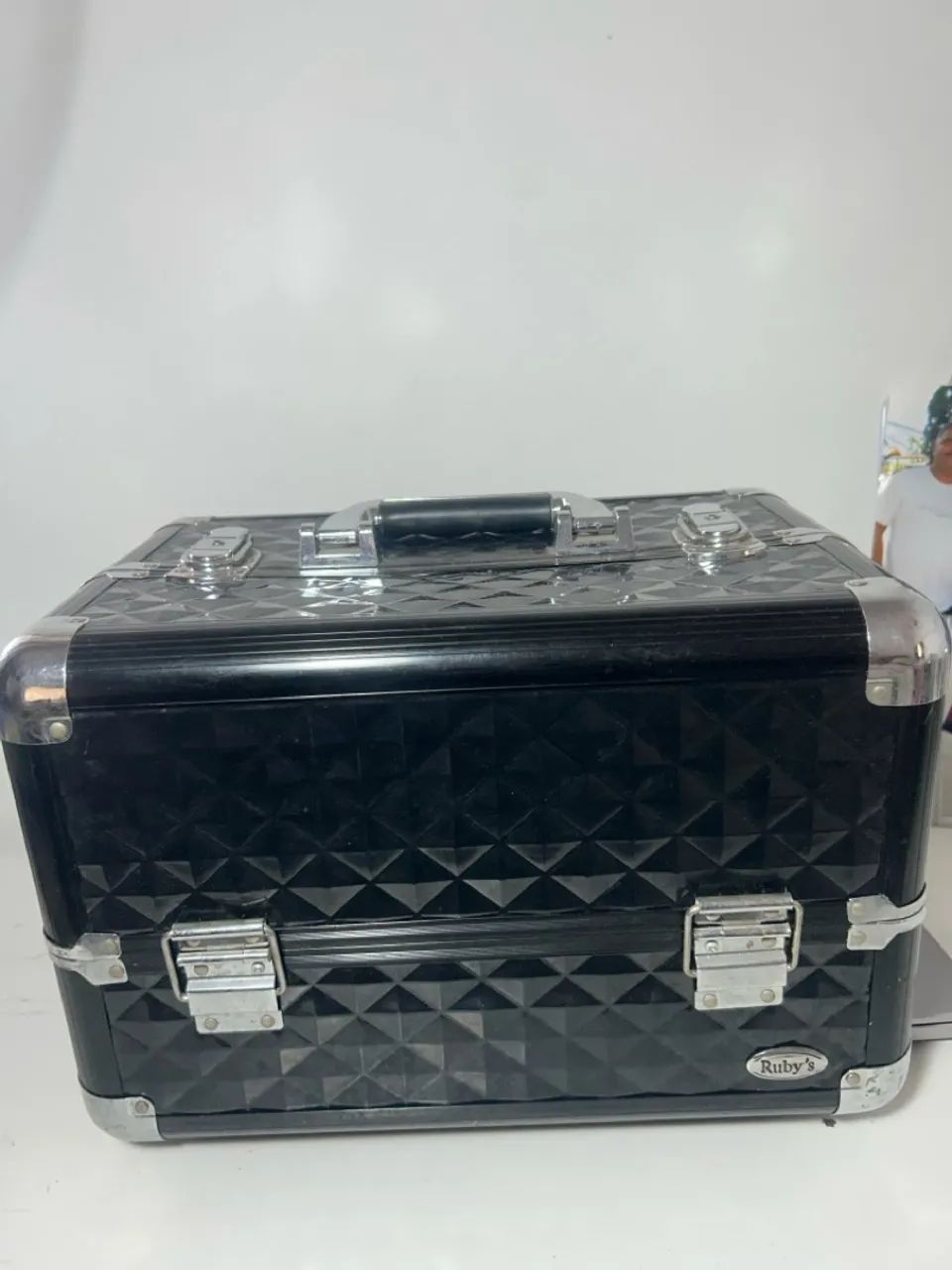 MALETA DE MAQUIAGEM PRETA RUBYS 