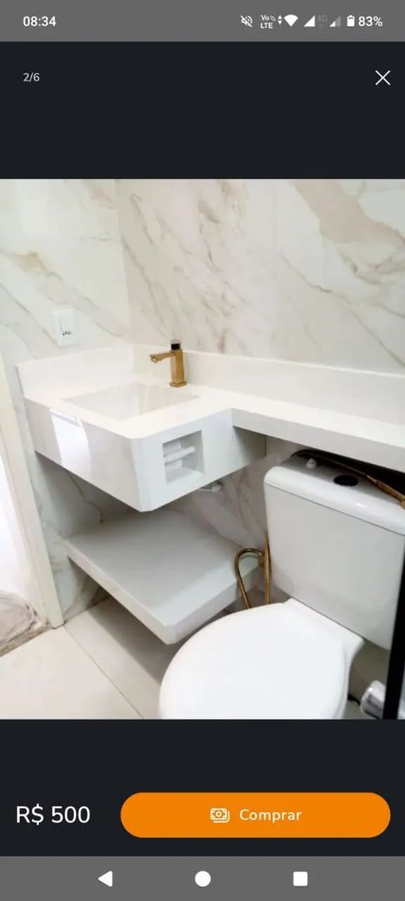 Pias com extensão feito por encomenda 100% porcelanato  - Foto 4