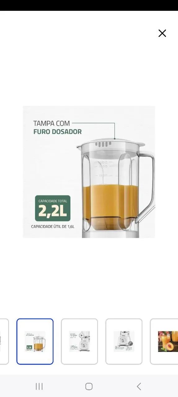 Liquidificador Mondial - Prático e Potente - Foto 3