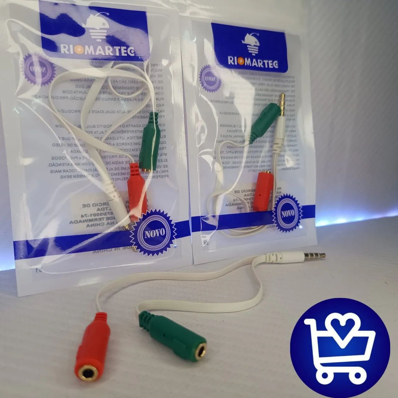 Cabo P2 para P2 - 3 Pinos - 3 Metros - R$ 9,90 - Foto 4