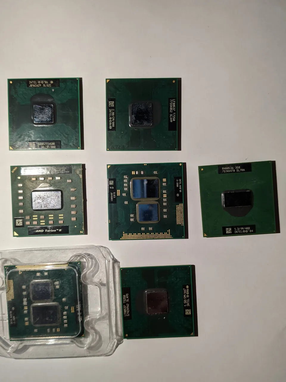 Lote de processadores para notebook