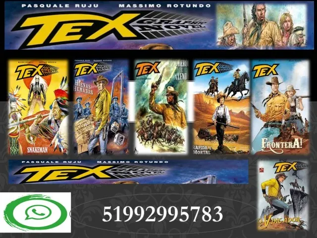 PACOTE DIGITALIZADO C/15 EDIÇOES TEX GRAPHIC NOVEL