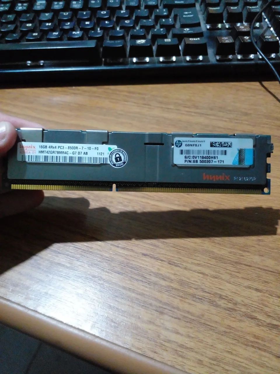 Memória RAM 16GB DDR3 - Servidor - ou kit xeon se a placa aceitar Memoria ECC