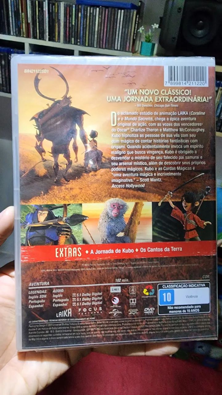 DVD Kubo e as Cordas Mágicas Lacrado - Foto 2