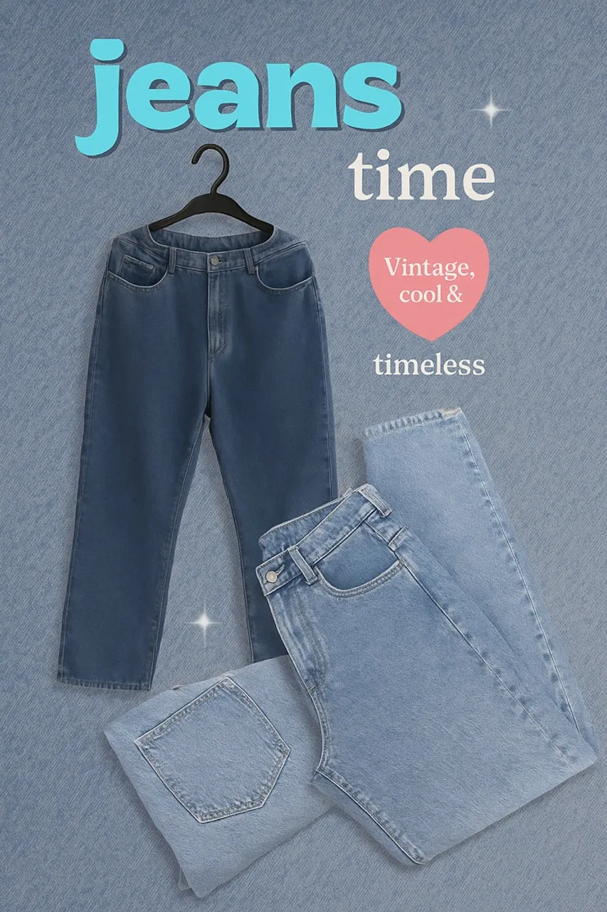 Dazy | Calça jeans mom fit vintage com cintura alta