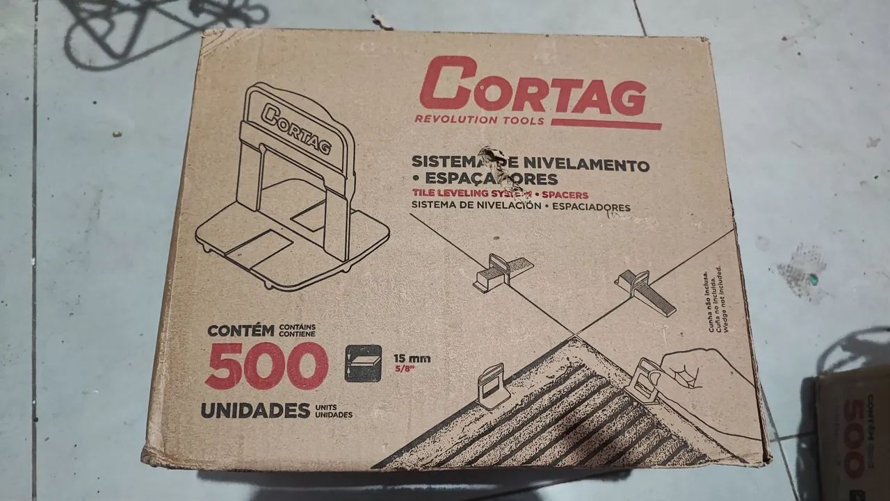Sistema de Nivelamento Cortag - Espaçados e Cunha 2mm - Foto 2