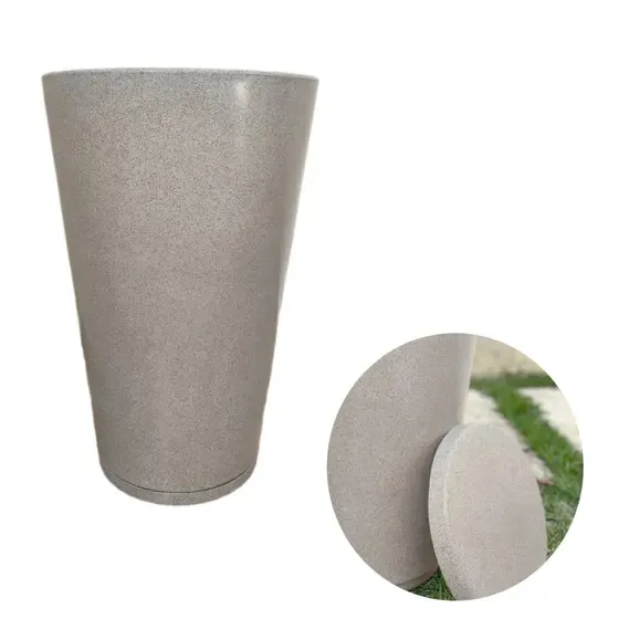 Vaso polietileno cinza