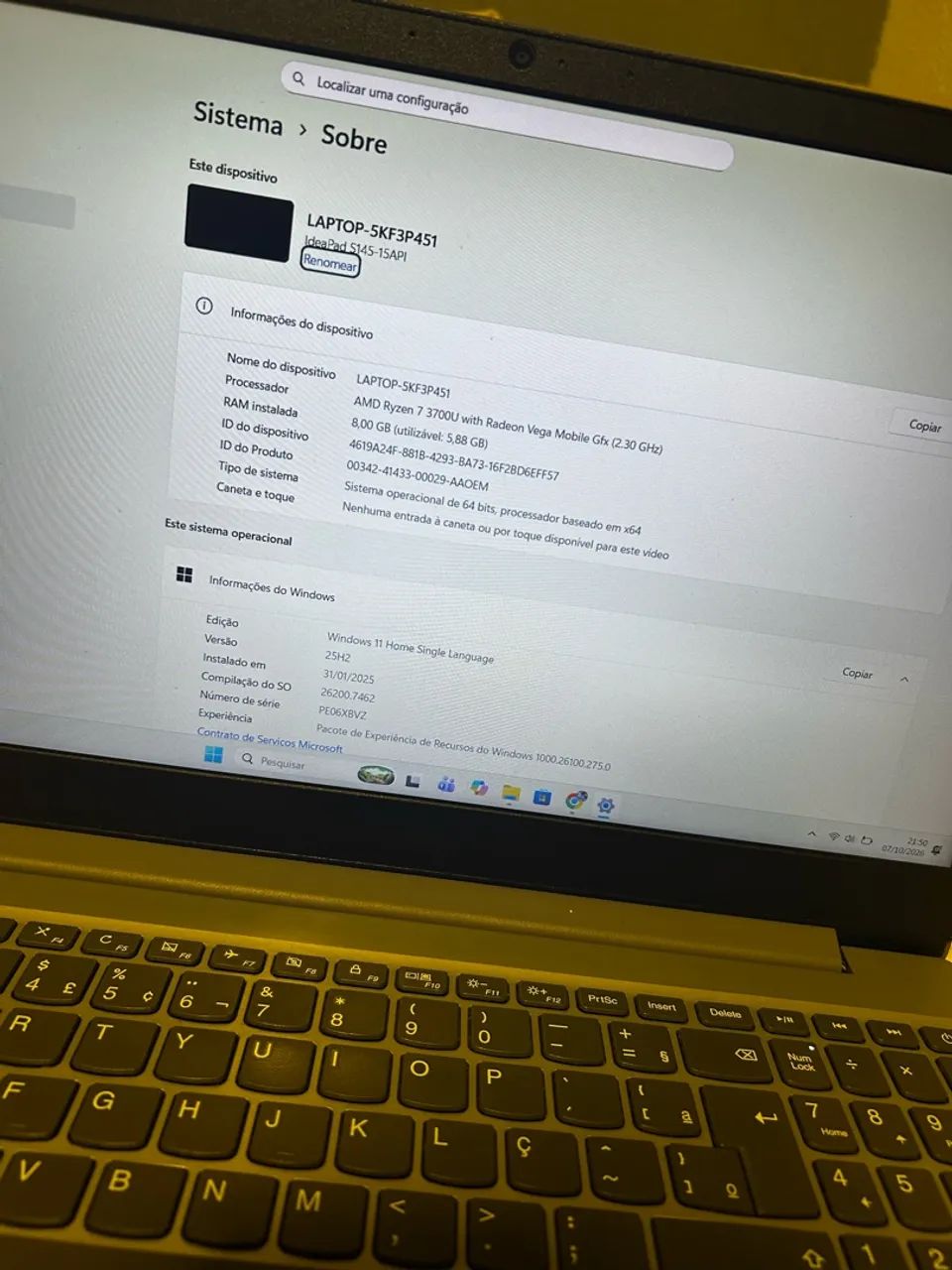 Notebook Lenovo ideapad S145  - Foto 5