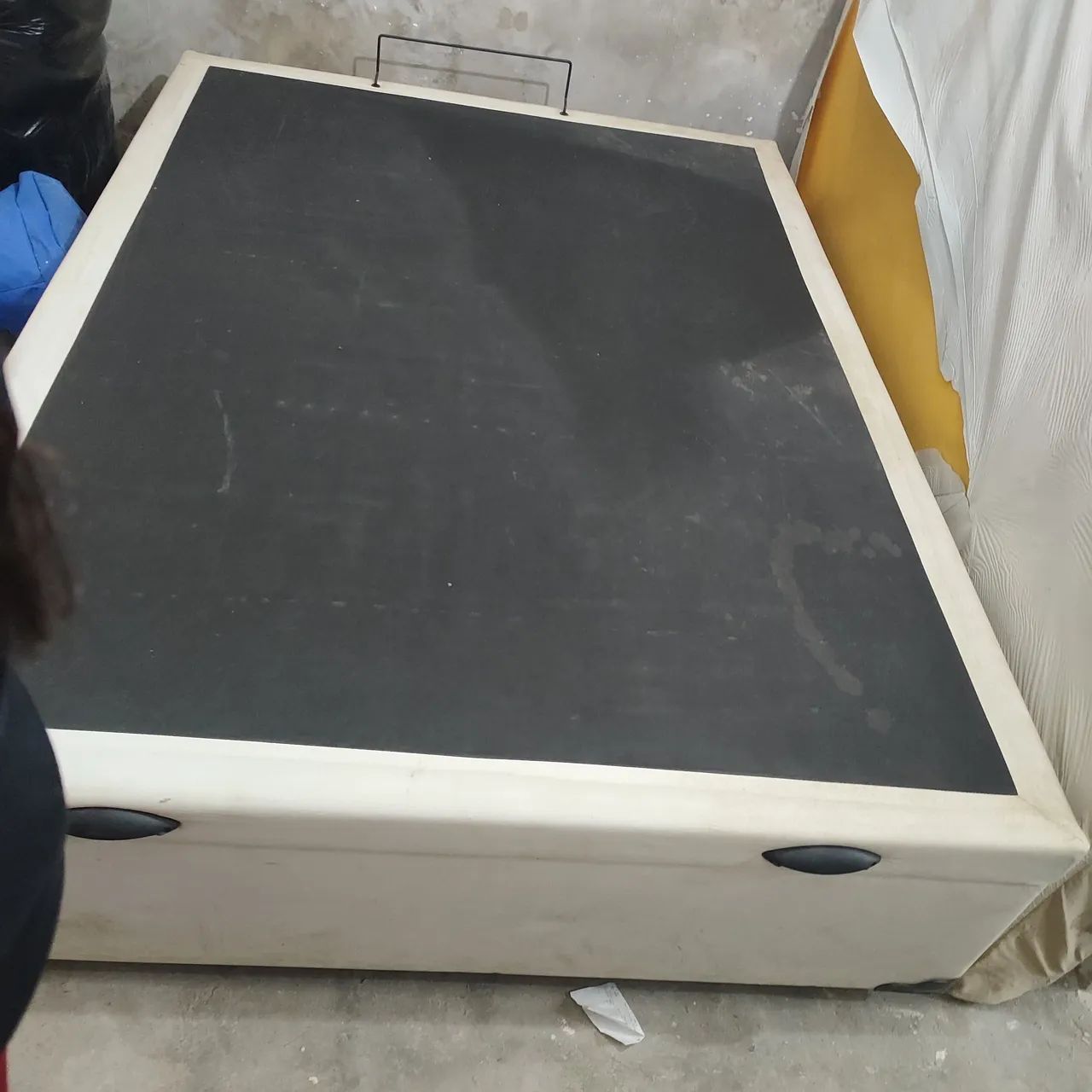 Cama baú casal + colchão espuma D33