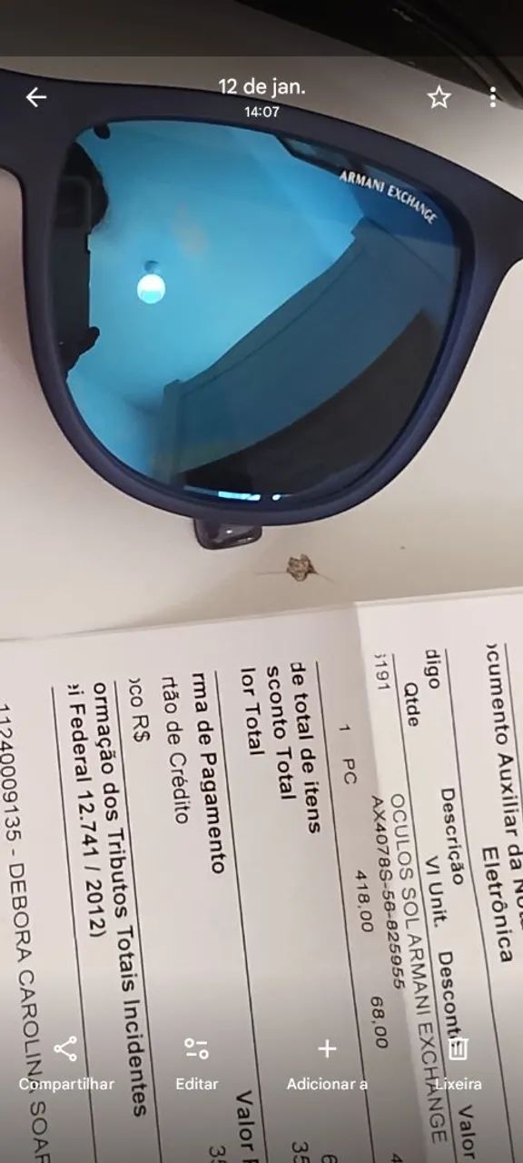 Óculos Armani Exchange original 