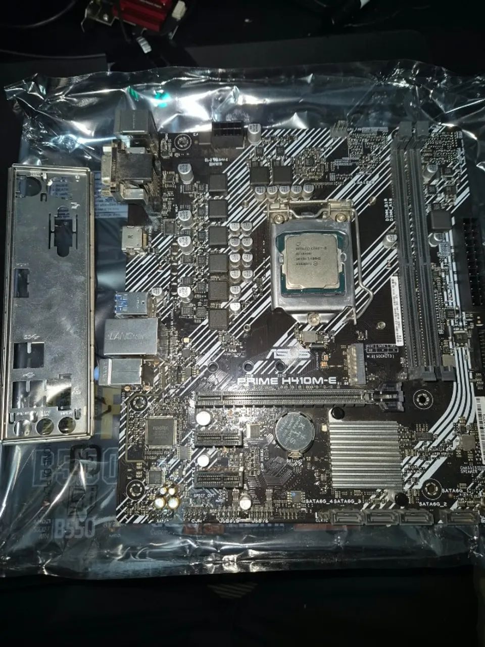 Kit Upgrade: Intel Core i5-10400F + Placa-Mãe ASUS Prime H410M-E + Cooler Original - Foto 2