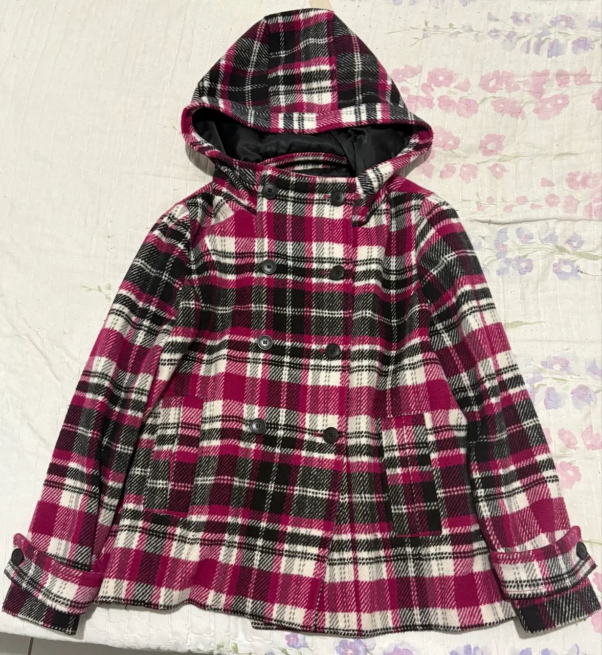 casaco de frio feminino xadrez 