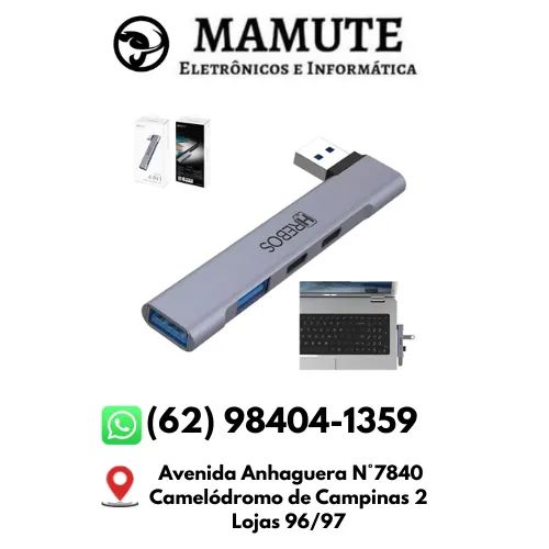 Adaptador Hub Usb 3.0 Extensor 4 Portas Premium Hrebos