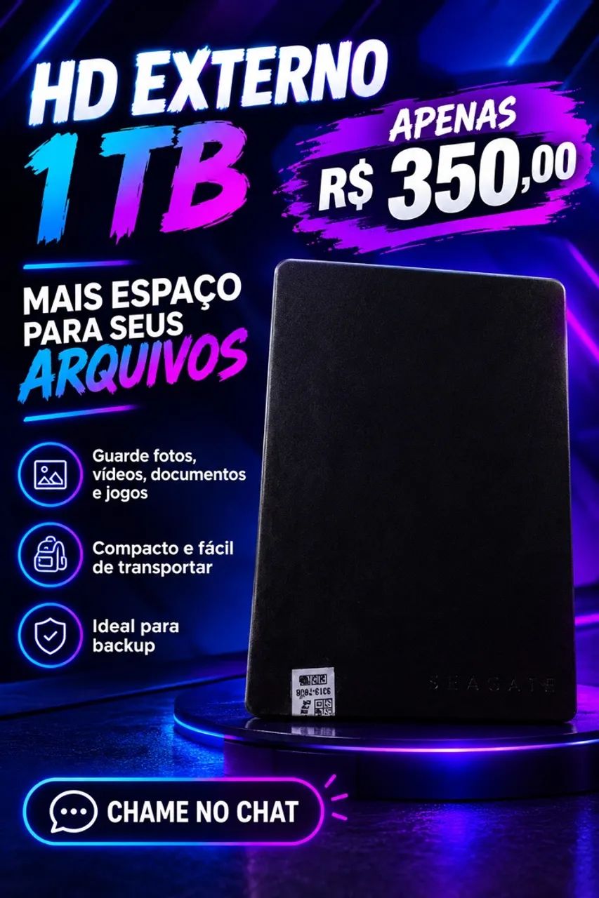 HD Externo De 1t da Seagate