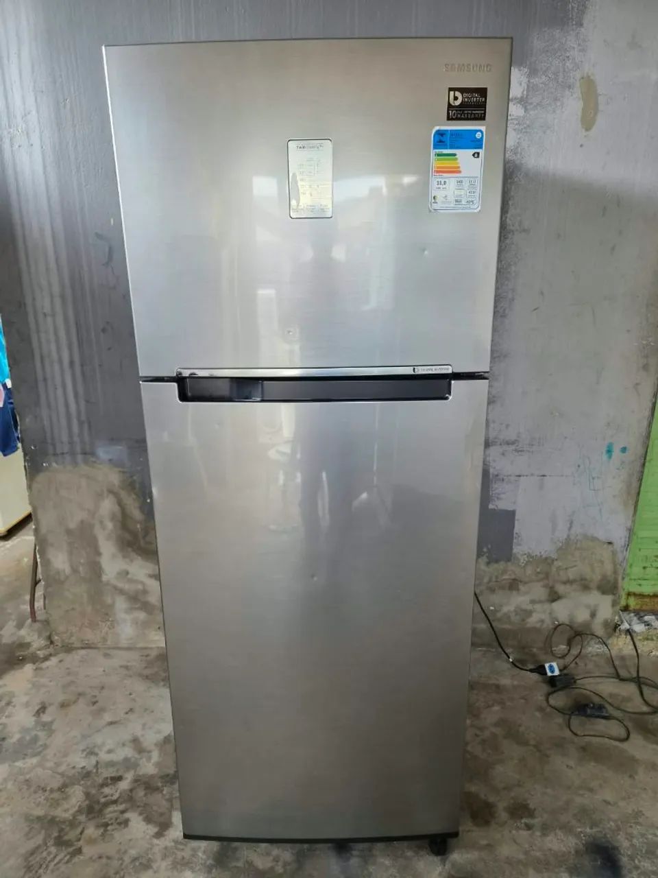 Geladeira inox 