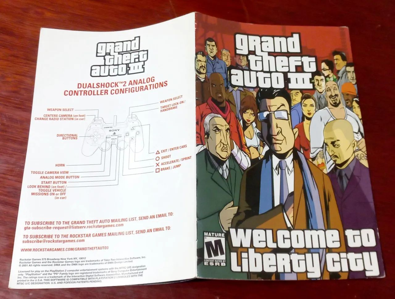 Pôster e Manual GTA 3 - Foto 2
